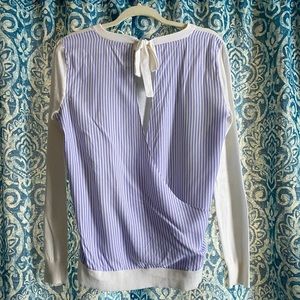 Brand new with tags attached loft sweater with a fun open back. XSM